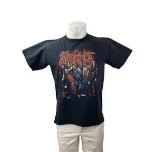Demon Night Slipknot Men's Black Skull Metal Rock Band T Shirt Tee Top Size M